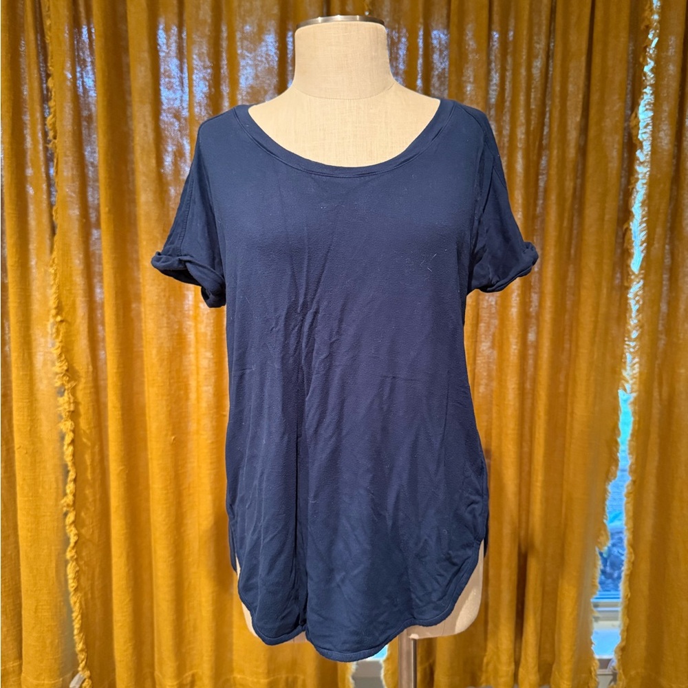 Lou & Grey Deep Blue Short Sleeve Tee